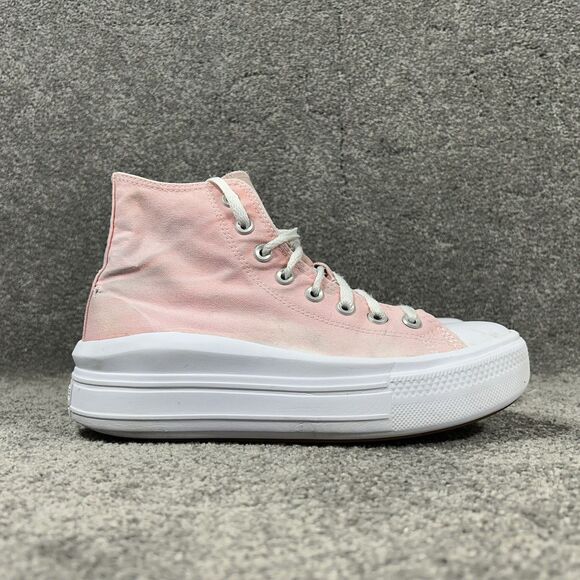 Converse CT All Star Move Hi Top A03544C Women’s Size 9 Flamingo Platform Shoes - Picture 1 of 14
